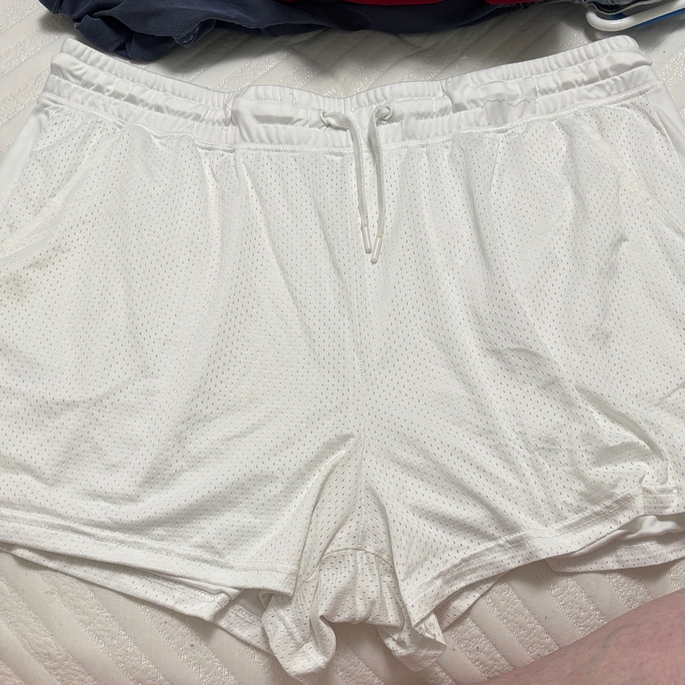 Athletic Works Women's White Athletic Shorts